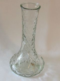 Hoosier Iridescent Glass Bud Flower 4095 Vase 9 1/8