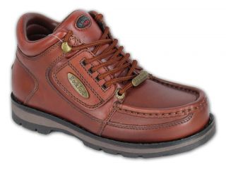 Boys Shoes Kids Rockford Leather Boots Brown Ankle Walking Lace Up