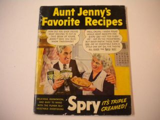 Vintage Spry Vegetable Shortening Aunt Jennys Favorite Recipes