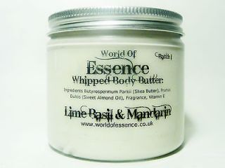 Natural Whipped Body Butter   Made With Shea Butter 200ml Jars