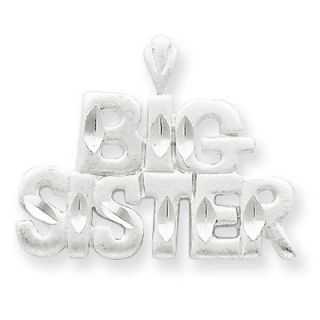 Sterling Silver Big Sister Charm Perfect Jewelry Christmas Gift