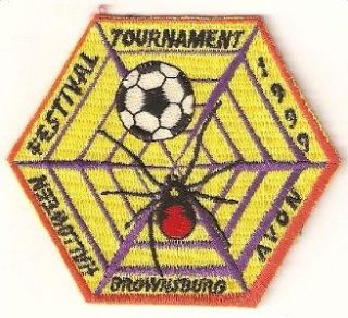 Embroidered Patch Soccer Brownsburg Avon Halloween Festival Tournament