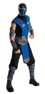 NEW Mens Costume Sub Zero Deluxe Ninja Warrior Costume Standard