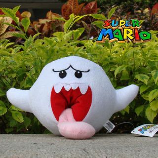 Super Mario Bros Plush Toy Boo Ghost 8.5 Nintendo Game Cute Stuffed