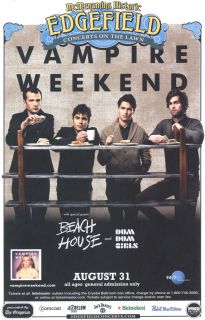 VAMPIRE WEEKEND Concert Poster 2010 Portland   Rare Promotional Only