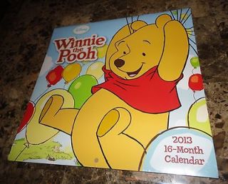 Disney Winnie the Pooh 2013 Calendar 16 Month Eeyore Tigger Girls Boys