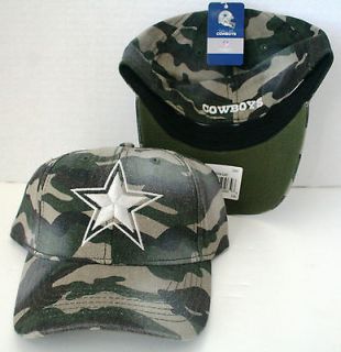 CAMO CAP HAT FLEX FIT LG/XL DALLAS COWBOYS NFL OFFICIALLY LICENSED
