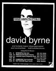 David Byrne Talking Heads Live UK Concert Tour Sep 1994 reproduction