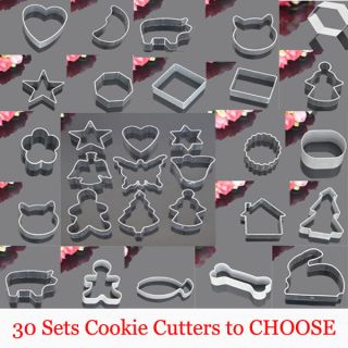 30 Style to Choose Metal Cake Cookies Biscuit Pastry Decorating Cutter