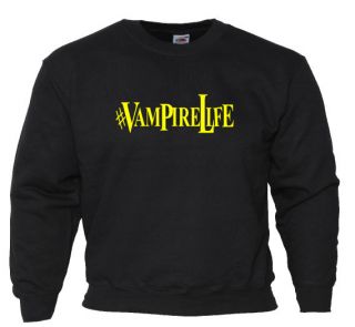 VAMPIRE LIFE Sweatshirt VL LOGO Jim Jones crew neck NEW design FREE UK