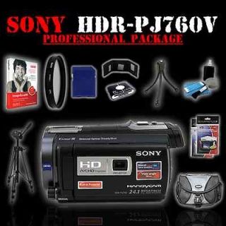 PJ760V 96GB HD Flash Memory Camcorder Built in Projector Accessory Kit