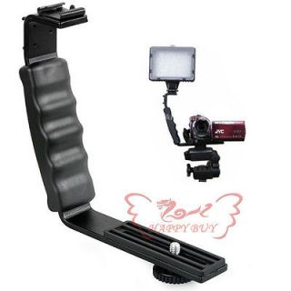 Bracket DOUBLE Shoe F CAMCORDER Mic Microphone video Light Flash A039