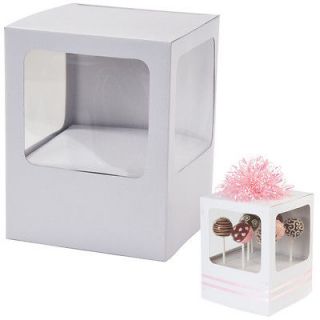Wilton Cake Pop Party Shower Decorate Yourself Favor Gift Box Holds 8