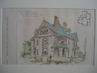 Jacob S. Burnett Residence, Quincy, MA, 1882, Original
