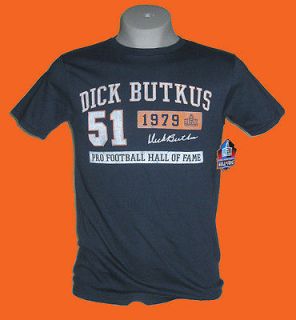 Chicago Bears Dick Butkus of Fame Navy T shirt by Canton Collection