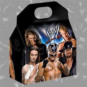 WRESTLING WWF Party Supplies BOXES Gable Bags Favors Decoration CENA