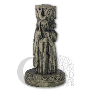 Triple Goddess Candle Holder  Stone Finish  Dryad Design  Wiccan