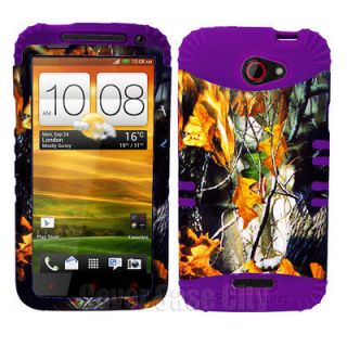 Hunter Mossy Autumn Camo Hybrid Hard Cover Case for HTC One X S720e