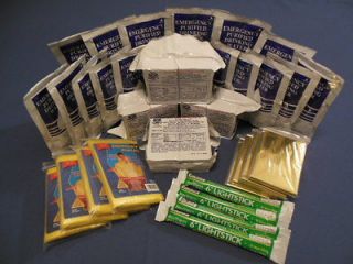 48 HOUR EMERGENCY SURVIVAL FOOD WATER AND GEAR FOR BOAT DITCH BAG