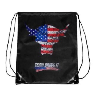 WWE THE ROCK TEAM BRING IT USA DRAWSTRING BAG OFFICIAL NEW