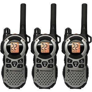 Three NEW Motorola MT352TPR 2 Way Radios Weatherproof FRS Walkie