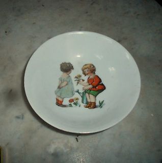 Kahla Germany Vintage Decorative Bowl with children