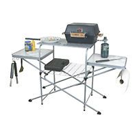 Camping Cooking Grill Table Folding Tailgate Table Foldable Tailgating
