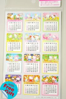 2013 Hello Kitty Calendar Stickers Sanrio H6001