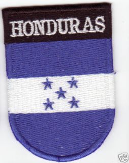 honduras flag country patch shield style from canada time left