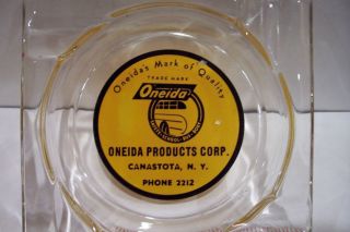 Collectible Oneida Products Copr. Canastota, NY. Ashtray Safety School