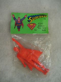 MIP 1979 vintage Japanese SUPERMAN rubber keshi figure DC comics Japan