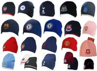 FOOTBALL CLUB   KNITTED KNIT CREST BEANIE HATS HAT   NEW GIFT XMAS