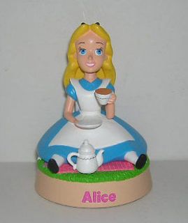 Japan Disney Alice in Wonderland on Grass Tea Cup Teapot Bobble Head
