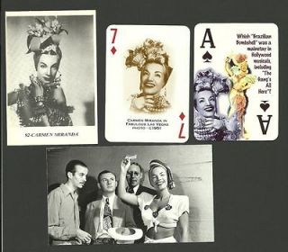 Carmen Miranda Fruit Headdress Musicals Fab Card LOT