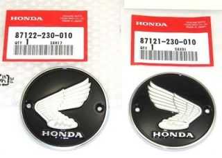 New Gas Fuel Tank Emblems 60 69 CB72 CB77 Hawk OEM Honda Badges A #