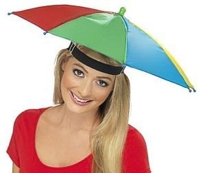 Multi Colored Umbrella Hat Funny Costume Accessory