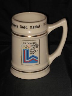 1980 USA Hockey Olympic Gold Medal Stein Vintage Super RARE
