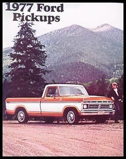 1977 Ford Pickup Truck RV Camper Brochure, Ranger