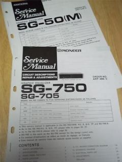 Service Manual~SG 750/ 705/50(M) Graphic Equalizer~Orig inal~Repair
