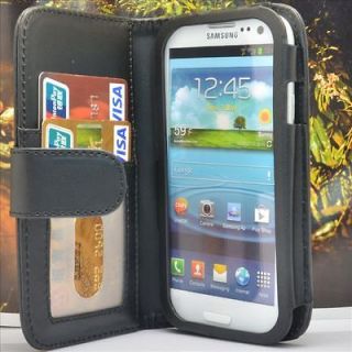 Wallet PU Leather Case Flip Cover FOR SAMSUNG Galaxy S3 i9300 S III