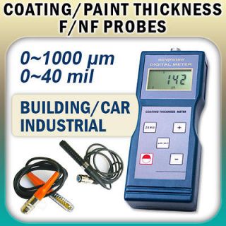 CM8822 Digital Paint Coating Thickness Meter Gauge F/NF Probes 1000μm