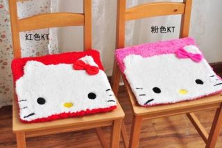 Cute Hello Kitty Face Auto Car Office Chair plush Cushion 2pcs