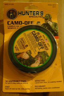 Camping/Hunter/Military Camo/Camoflage Makeup Remover Pads New in