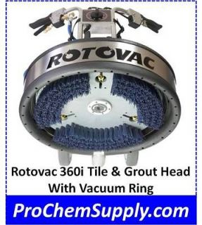 Rotovac, 360i Tile & Grout Brush Head w/ Vacuum Ring