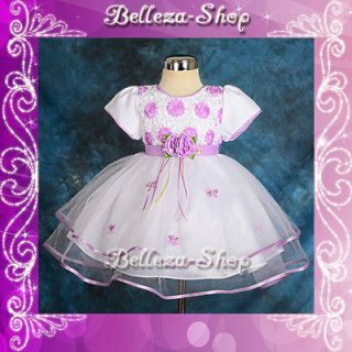 Infant Baby Dress Wedding Flower Girl Pageant Party Sz 12M 18M FG182