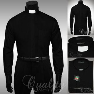 Clergy Tab Collar 4 Colors French Cuff Mens Shirt by Daniel Ellissa