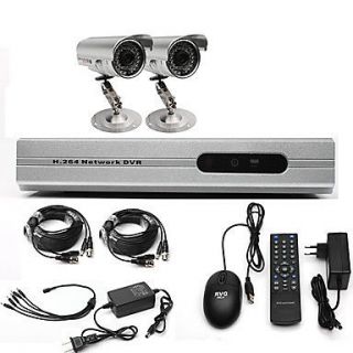 Hi Q 4 Channel CCTV DVR Video Audio Security System Weatherproof