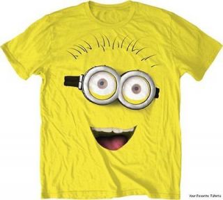 Despicable Me Minion Big Face Licensed Adult Shirt S XXL