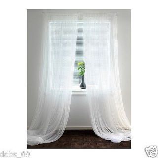 IKEA LILL 3 Meter Plain Sheer White Curtains ★NEW★ Net Style