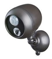 Battery Power Motion Sensor LED Security Light Mr Beams Spotlight x1